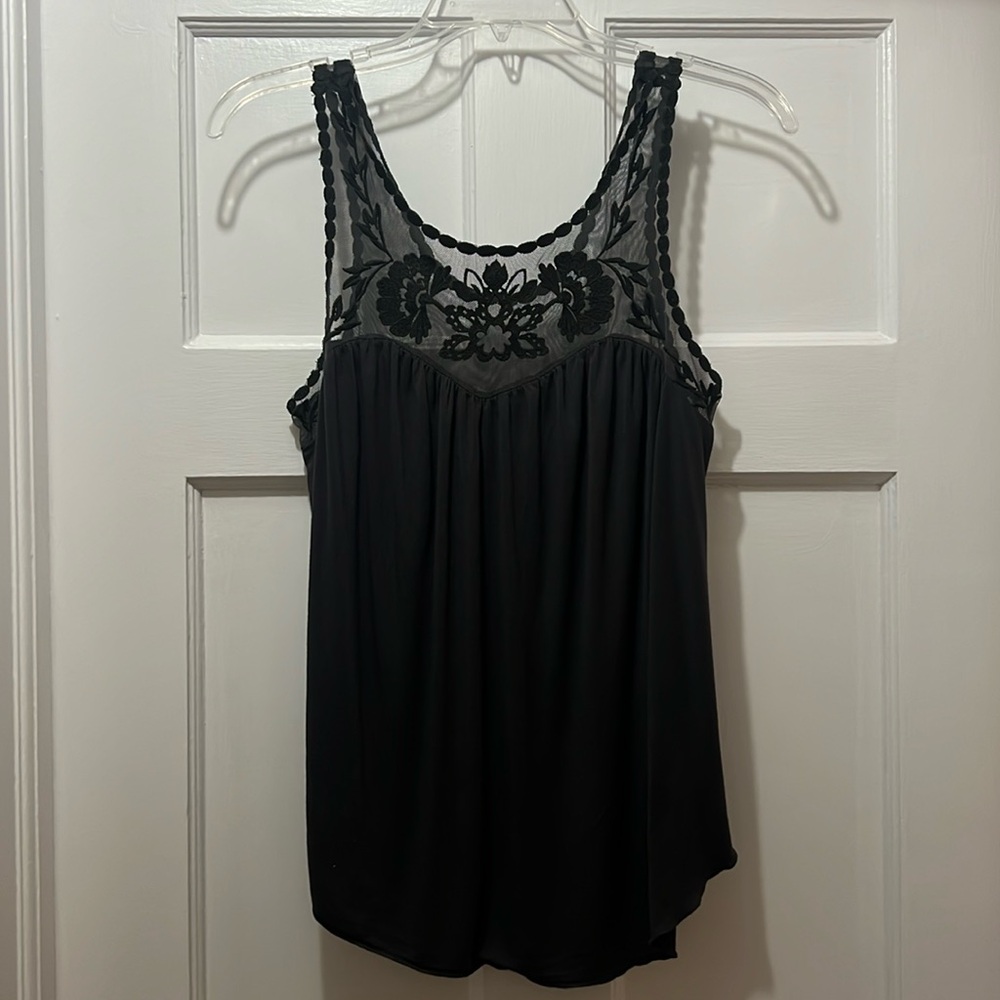 Black American Eagle Lace Tank - Picture 1 of 11